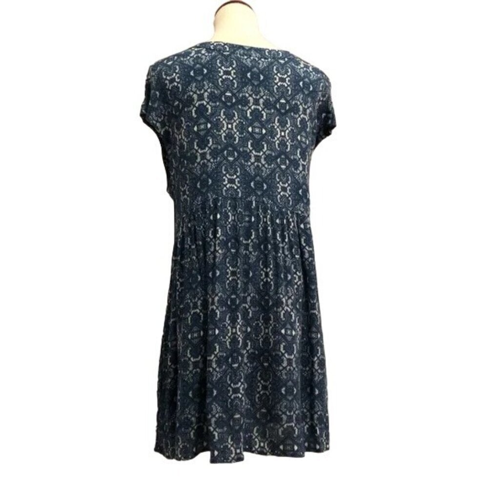 Anthropologie Vanessa Virginia Blue Lace Ladder Tunic - Picture 4 of 7